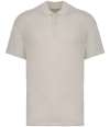 NS204 Native Spirit Drop Shoulder Piqué Polo Shirt Ivory colour image